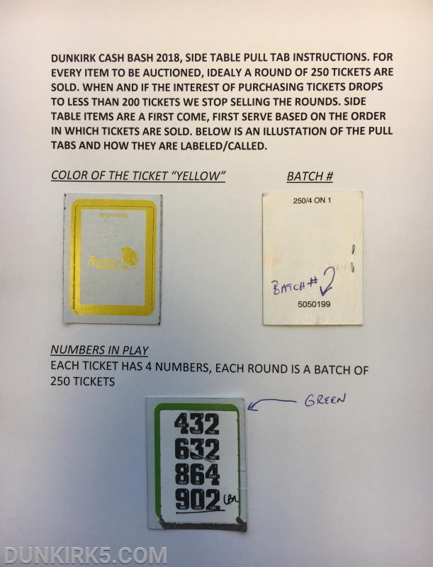raffle ticket winners looking to collect unclaimed prizes